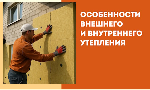 Какие особенности внешнего и внутреннего утепления в зиме
