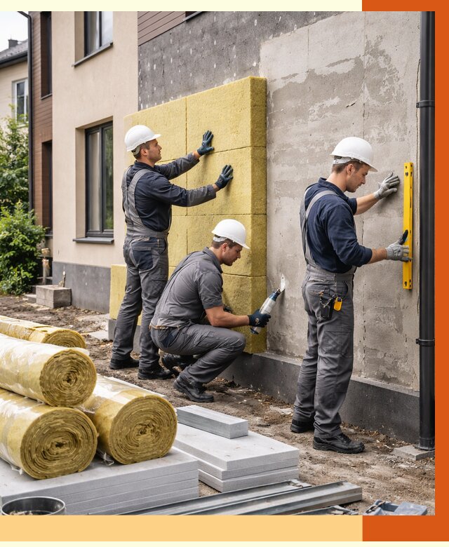 Утепление таунхауса в зиме от 7364 руб/м2 — комплекс под ключ | ТепломастерЗма