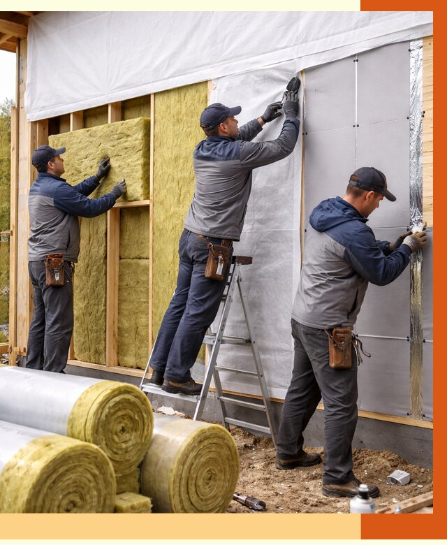 Утепление каркасного дома в зиме от 4296 руб./м2 — профессионально | ТепломастерЗма