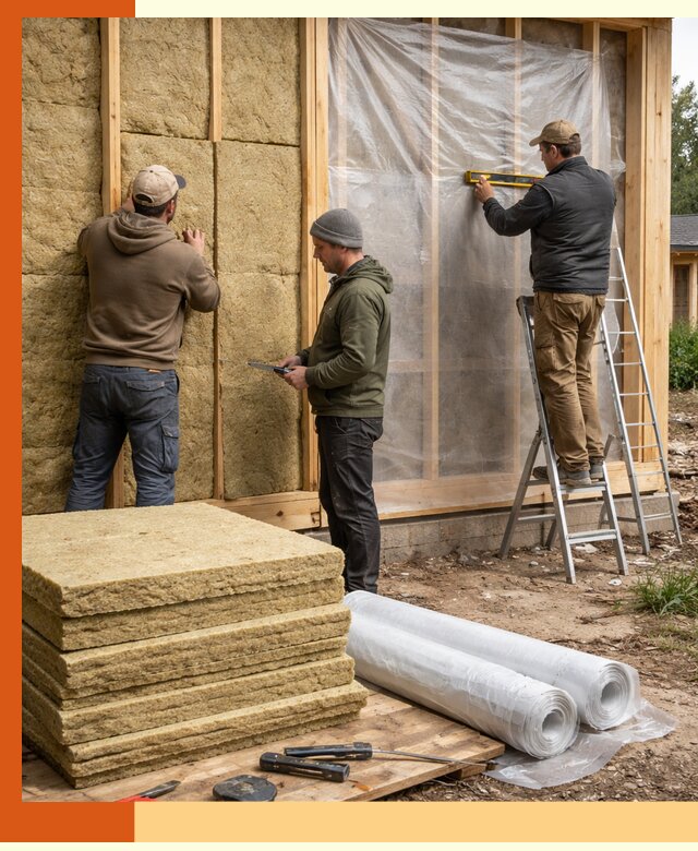 Утепление каркасного дома в зиме под ключ с гарантией качества