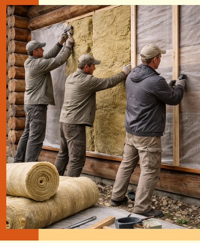 Утепление деревянного дома в зиме эффективными технологиями