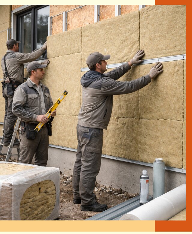 Утепление дома из SIP панелей в зиме от 6341 руб./м² под ключ | ТепломастерЗма