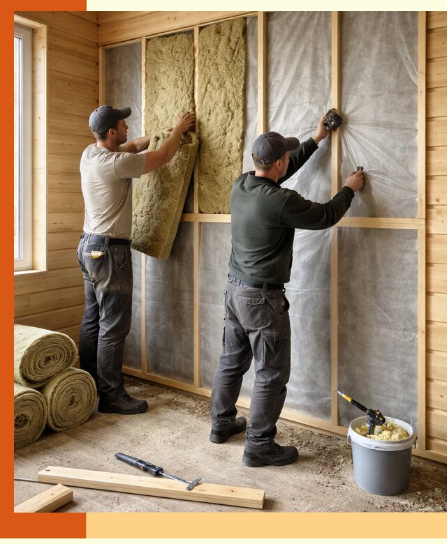 Утепление дома из минибруса в зиме: комплексные теплоизоляционные работы