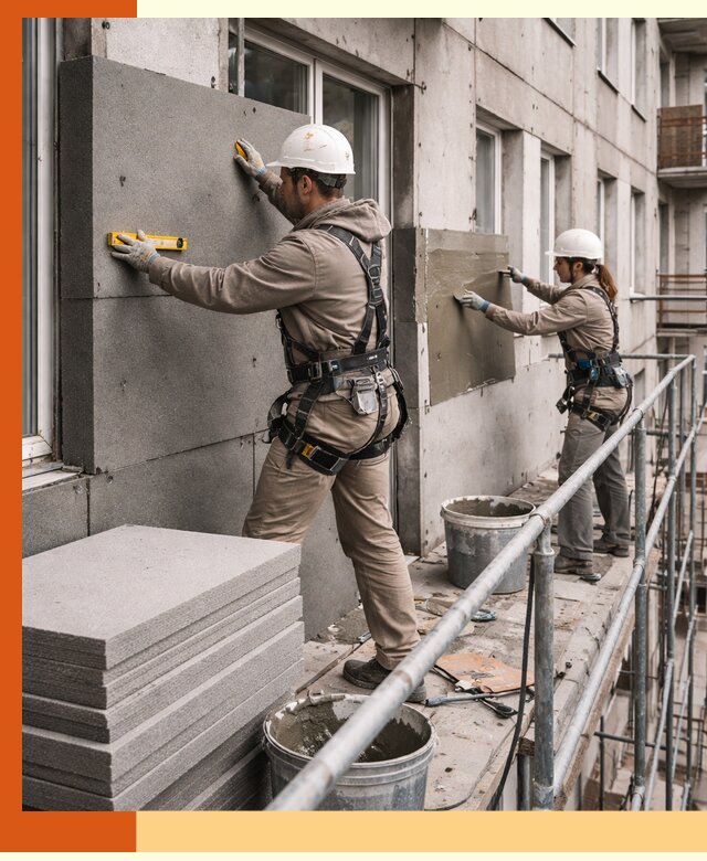 Утепление квартиры снаружи под ключ в зиме