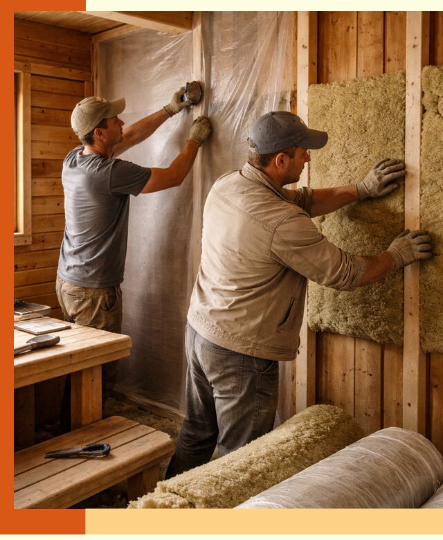 Утепление бани изнутри в зиме качественно и недорого