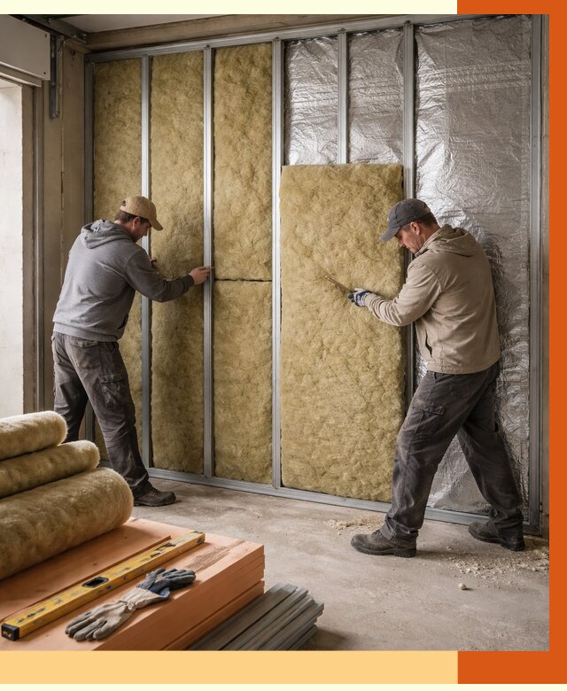 Утепление гаража изнутри в зиме от 7671 руб/м2 — работы и цена | ТепломастерЗма