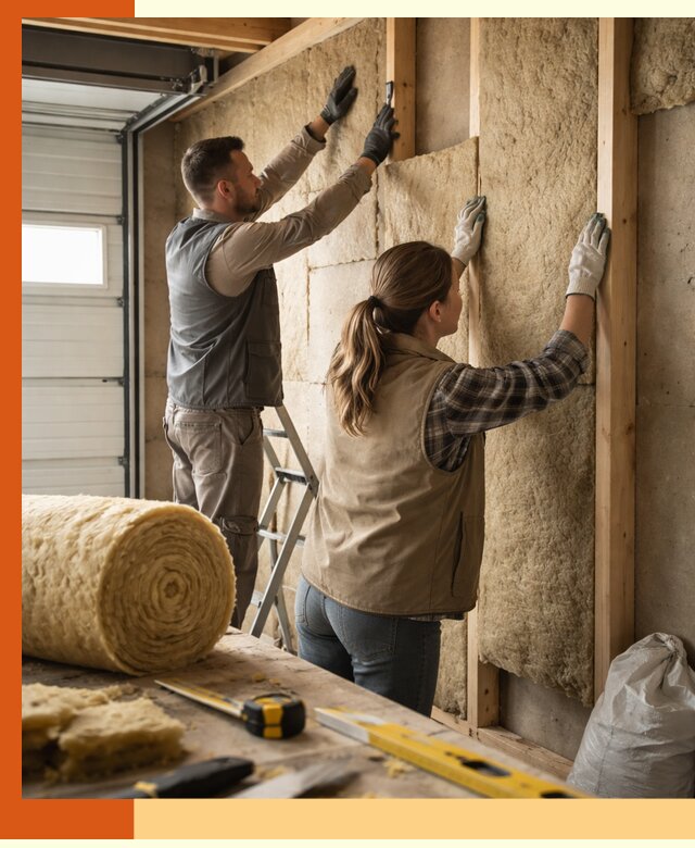 Утепление гаража изнутри в зиме: быстро и надежно
