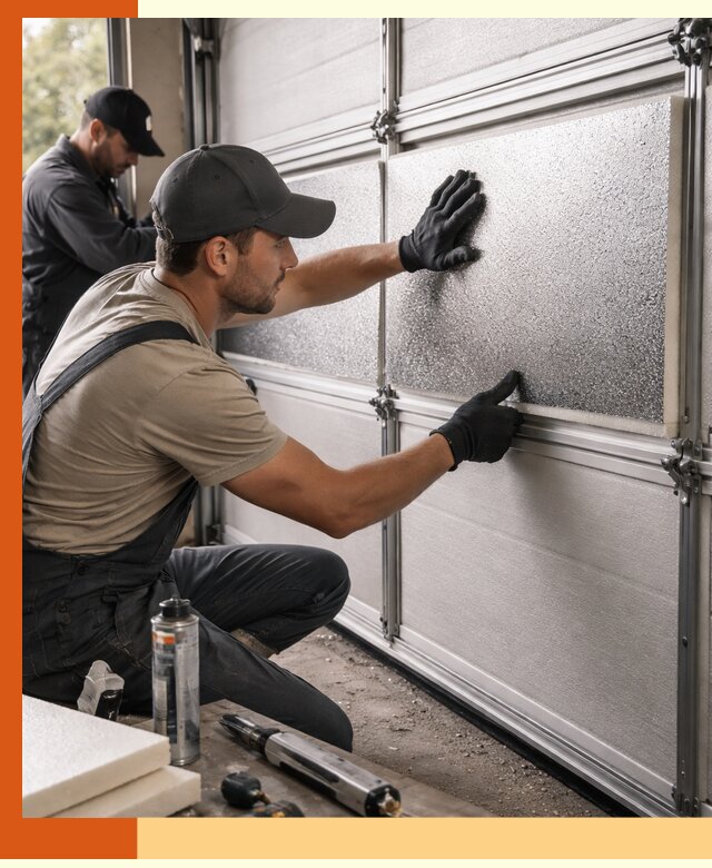 Утепление гаражных ворот в зиме качественно и надежно