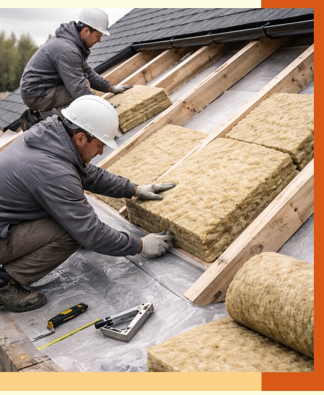 Утепление крыши в зиме от 1892 руб./м2 — комплексное утепление кровли | ТепломастерЗма