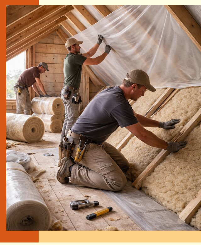 Утепление крыши изнутри в зиме: профессионально и надежно