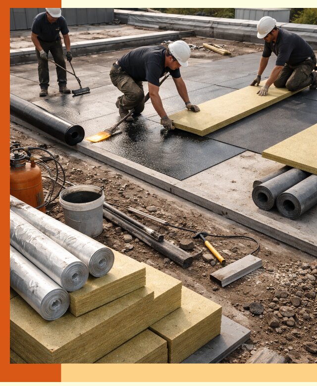 Утепление плоской крыши в зиме — надежная теплоизоляция и герметизация