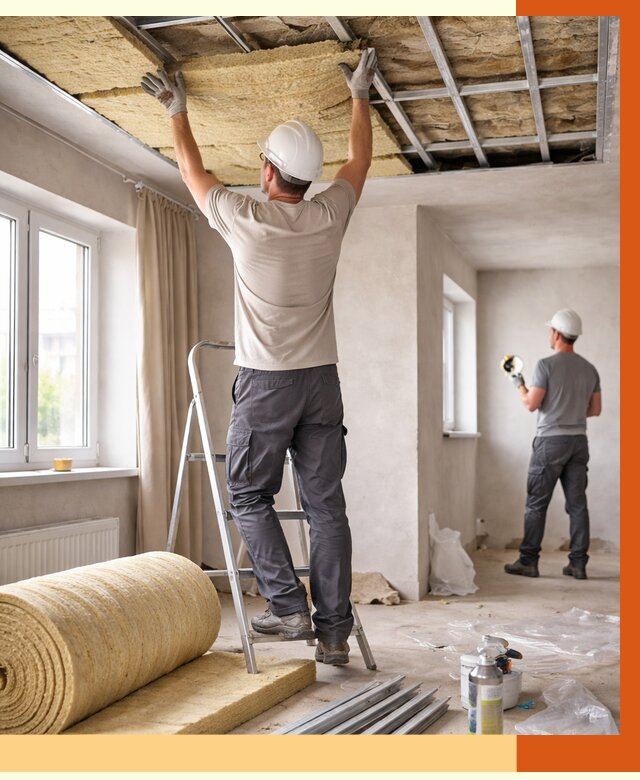 Утепление потолка в частном доме в зиме от 972 руб./м² — работы под ключ | ТепломастерЗма