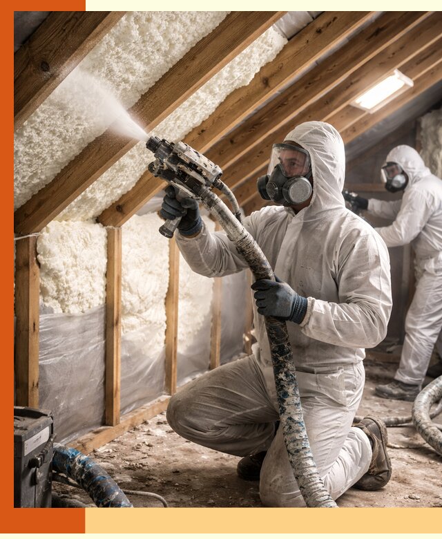 Утепление чердака пенополиуретаном (ППУ) в зиме