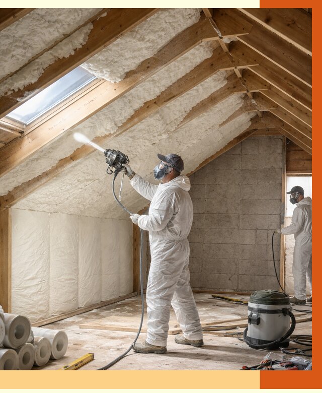 Утепление мансарды ППУ в зиме от 2813 руб./м² — заказать под ключ | ТепломастерЗма