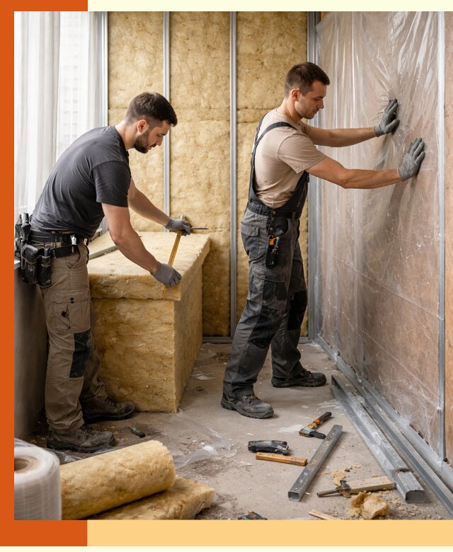 Профессиональное утепление лоджии в зиме эффективно и надежно