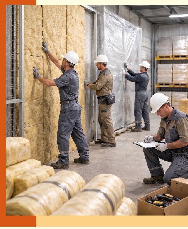 Утепление склада готовой продукции в зиме качественно и быстро