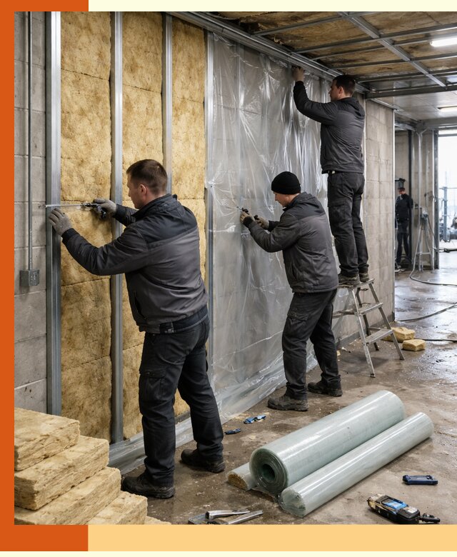 Профессиональное утепление автомойки в зиме для любого типа помещений