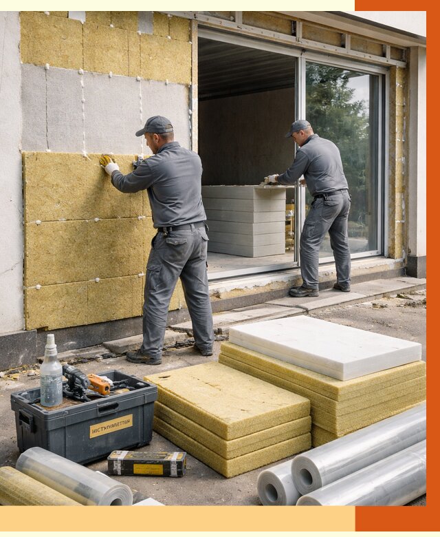 Утепление торгового павильона в зиме от 14831 руб./м² под ключ | ТепломастерЗма