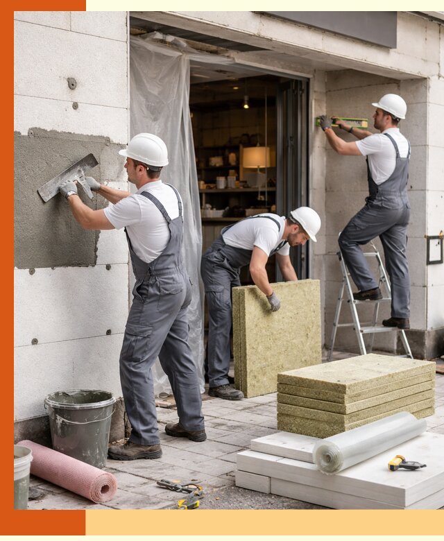 Утепление кафе в зиме: профессиональная теплоизоляция и монтаж