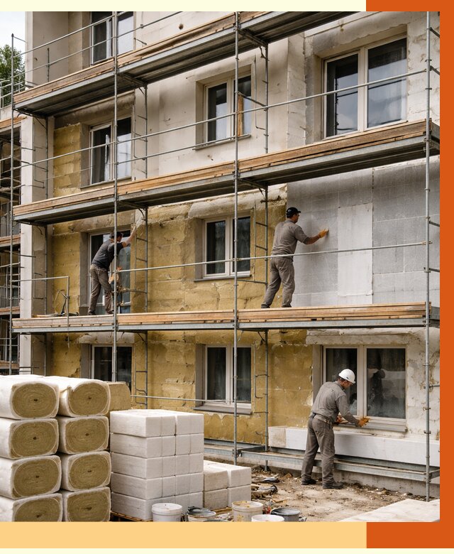 Утепление гостиницы в зиме от 7364 руб./м2 — комплексно, ППУ, под ключ | ТепломастерЗма