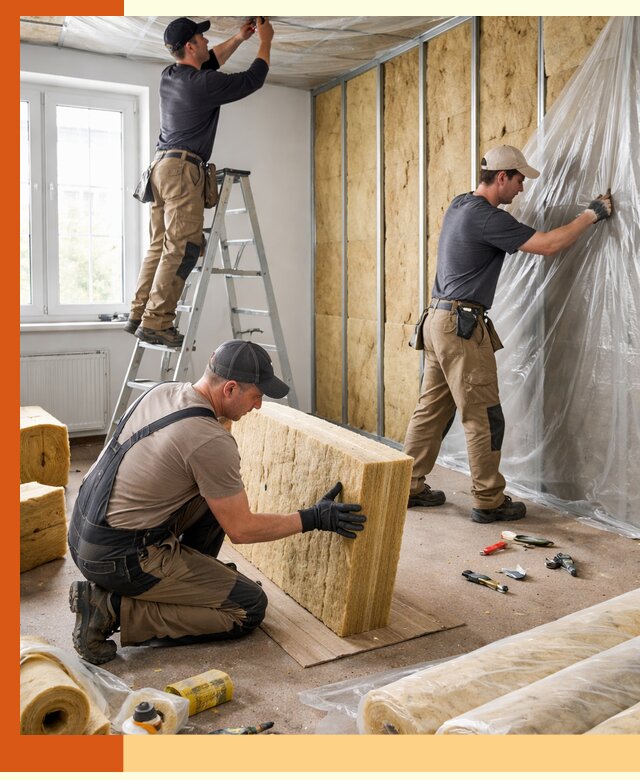 Утепление офисных помещений под ключ в зиме