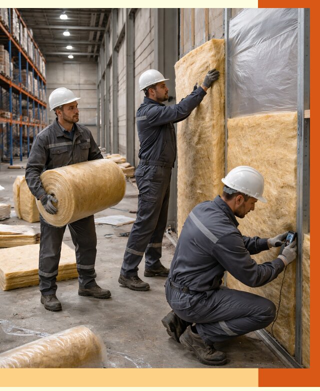 Утепление логистического центра в зиме от 4603 руб/м² под ключ | ТепломастерЗма