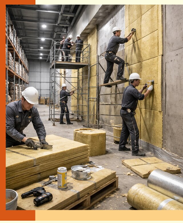 Утепление логистического центра в зиме качественно и экономично