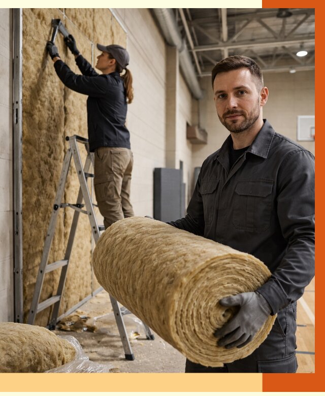 Утепление спортзала в зиме от 7671 руб/м2 — комплексное утепление под ключ | ТепломастерЗма