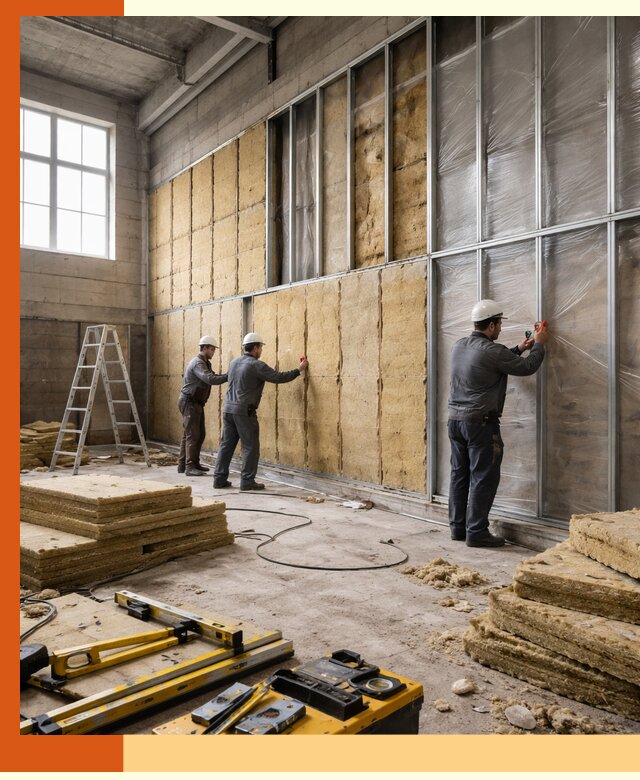 Утепление спортивного зала в зиме качественно и недорого