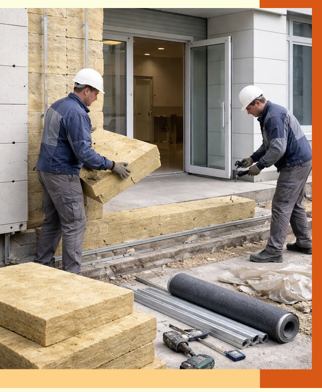 Утепление медицинского центра в зиме под ключ от 12785 руб./м² | ТепломастерЗма