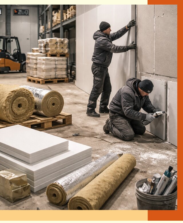 Утепление холодного склада в зиме от 8694 руб/м2 — комплексное под ключ | ТепломастерЗма