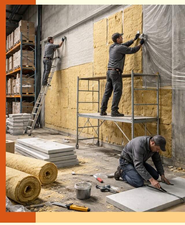 Утепление холодного склада под ключ в зиме