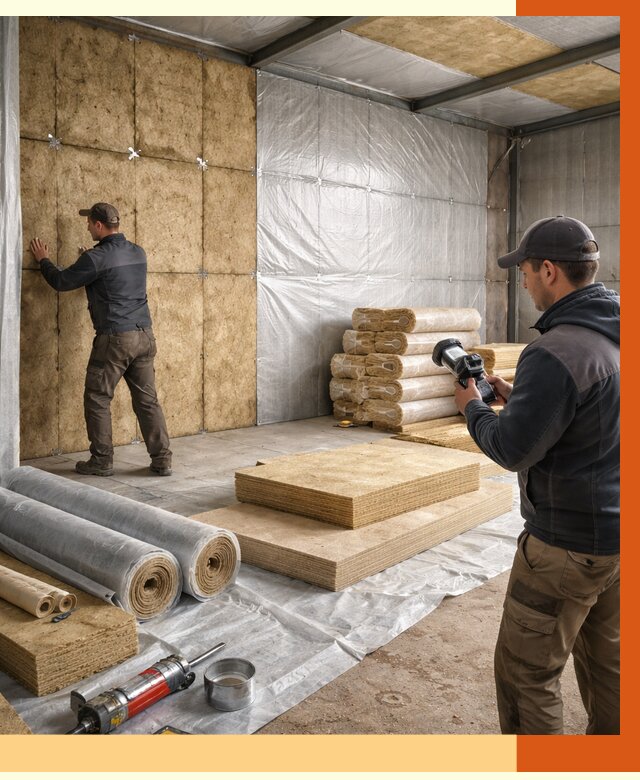 Утепление теплого склада в зиме под ключ от 11762 руб/м² | ТепломастерЗма