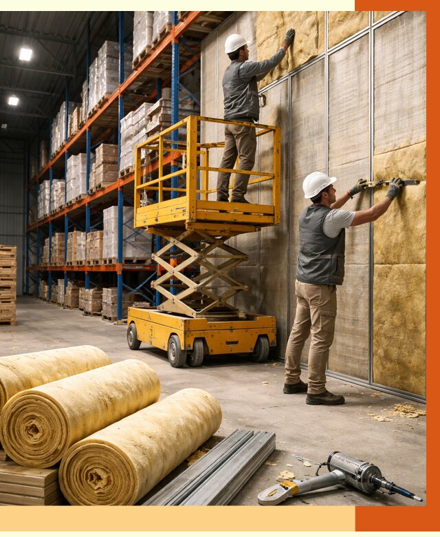 Утепление торгового склада в зиме от 3273 руб/м2 — комплексно и под ключ | ТепломастерЗма