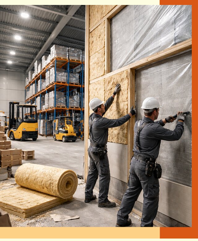 Утепление склада с техникой в зиме от 4296 руб./м2 — комплексно под ключ | ТепломастерЗма