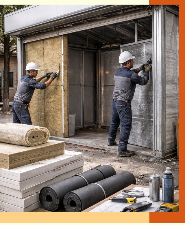 Утепление павильона шаурма в зиме под ключ от 1227 руб. за м² | ТепломастерЗма