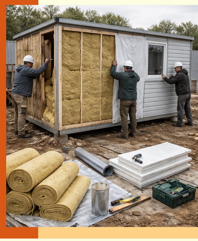Утепление строительной бытовки под ключ в зиме для любых условий