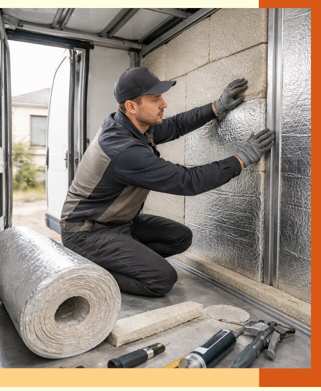 Утепление фургона рефрижератора в зиме от 12785 руб./м² под ключ | ТепломастерЗма