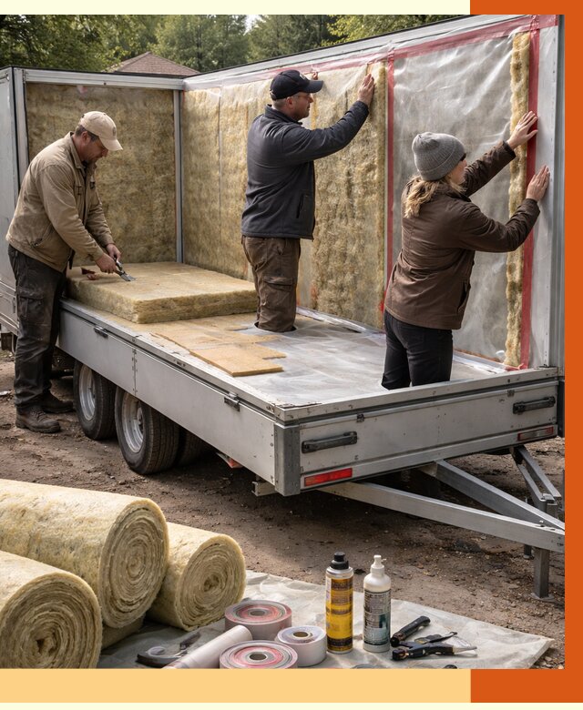 Утепление прицепа в зиме под ключ от 12785 руб. — комплекс от ТепломастерЗма