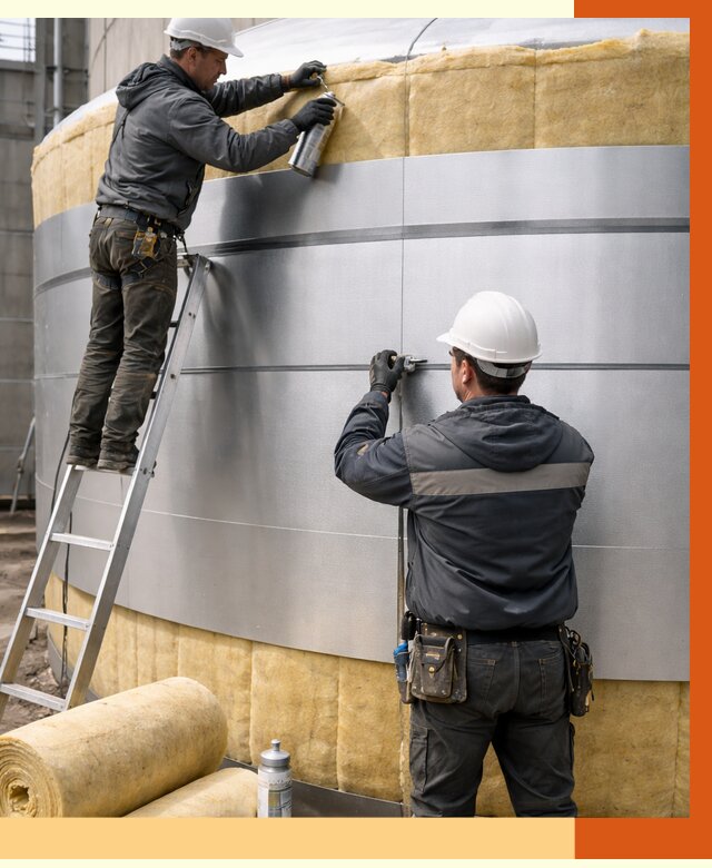 Утепление цистерны в зиме пенополиуретаном от 14831 руб. под ключ | ТепломастерЗма