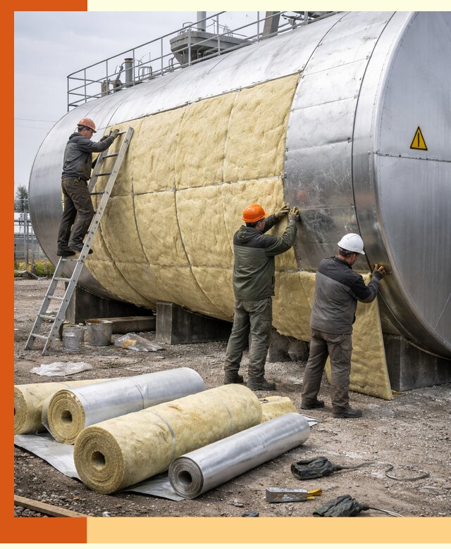 Утепление резервуаров с топливом в зиме надежно и экономично