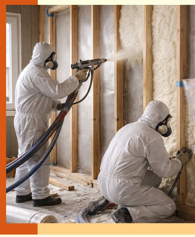 Утепление каркасной стены ППУ в зиме для домов и коттеджей