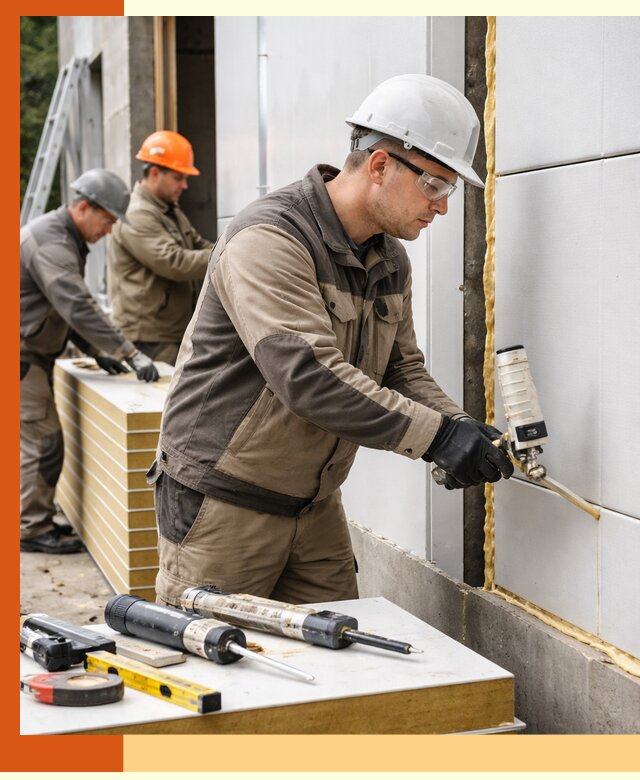 Утепление сэндвич-панелей пенополиуретаном в зиме