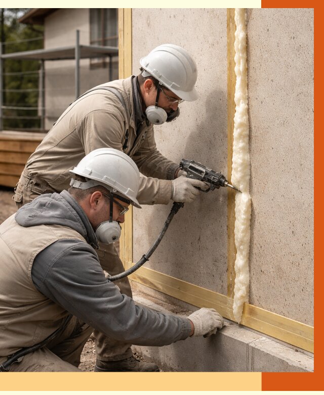 Утепление сип панелей ППУ в зиме от 4909 руб. под ключ | ТепломастерЗма