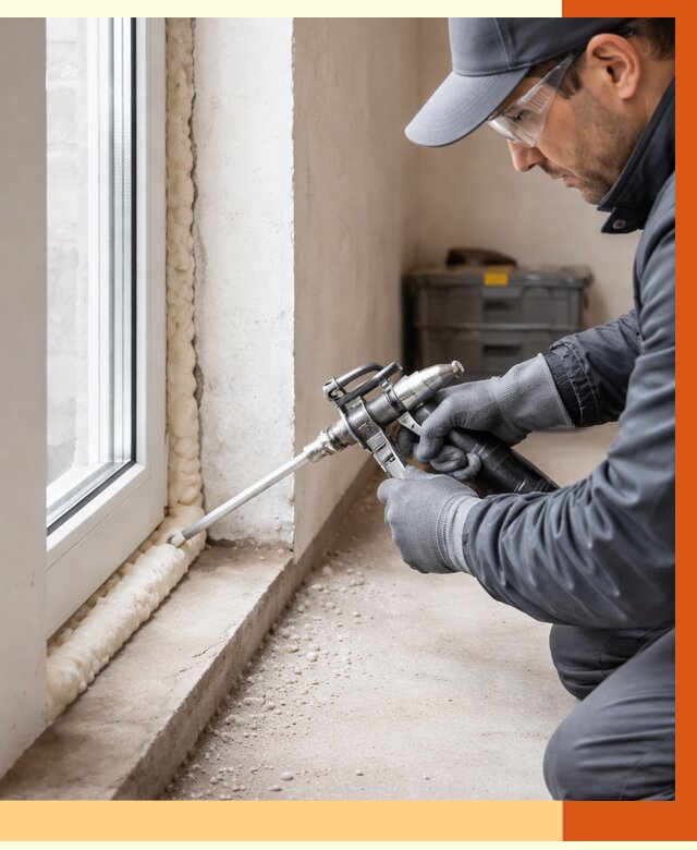 Герметизация стыков ППУ в зиме от 1688 руб. за м2 — утепление примыканий под ключ | ТепломастерЗма