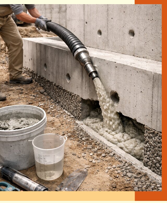 Заполнение полостей фундамента в зиме от 6955 руб. под ключ | ТепломастерЗма