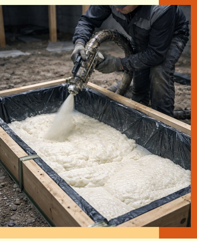 Заливка ППУ в формы в зиме от 2557 руб. — утепление форм под ключ | ТепломастерЗма
