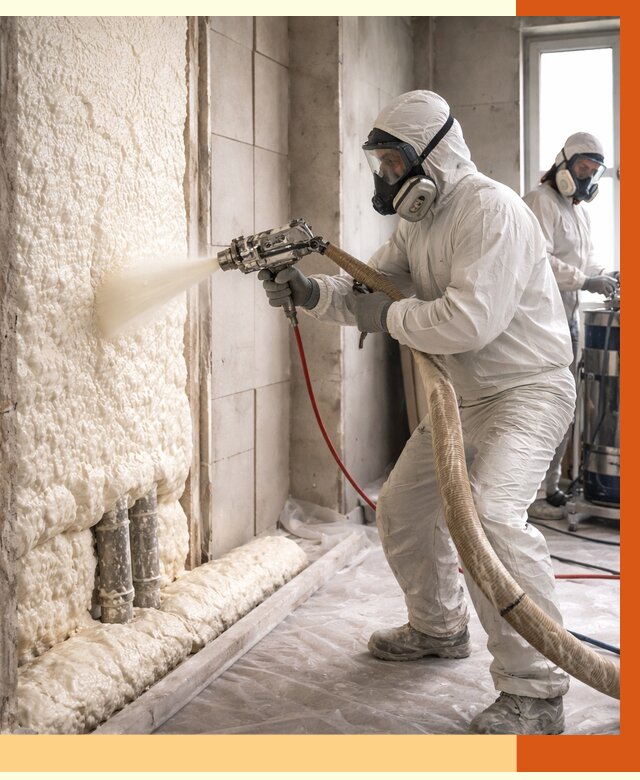 Напыление пенополиуретана в зиме от 7671 руб./м2 — услуги и монтаж ППУ | ТепломастерЗма