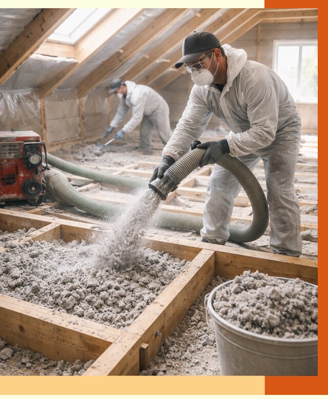 Утепление эковатой в зиме от 3017 руб./м2 — монтаж и задувка | ТепломастерЗма