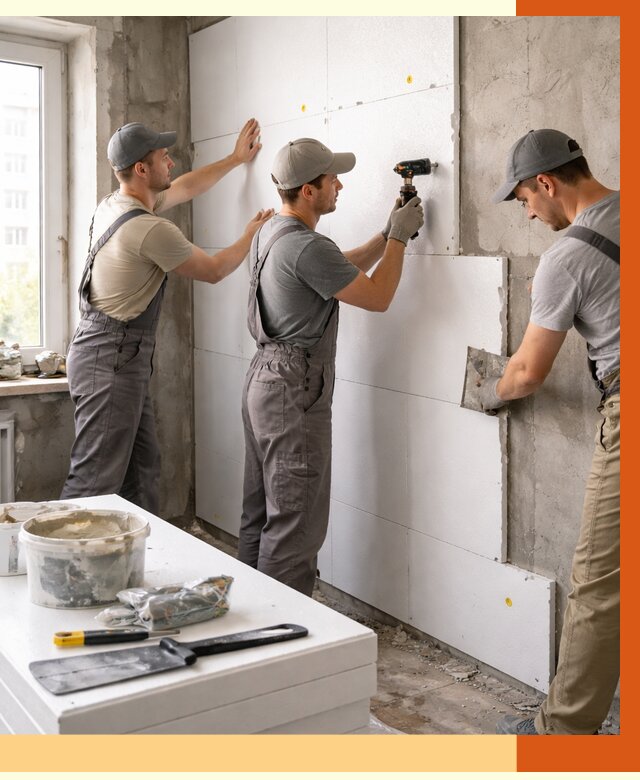 Утепление пенопластом домов и стен в зиме от 1892 руб. — ТепломастерЗма